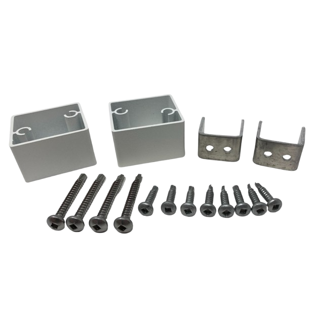 TimberTech Impression Rail Express Glass Panel Bracket Kit-Black
