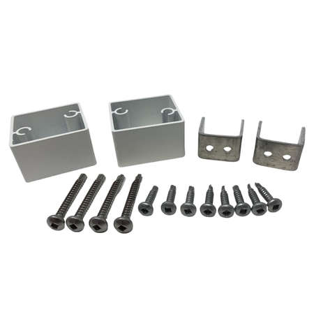 TimberTech Impression Rail Express Glass Panel Bracket Kit-Black