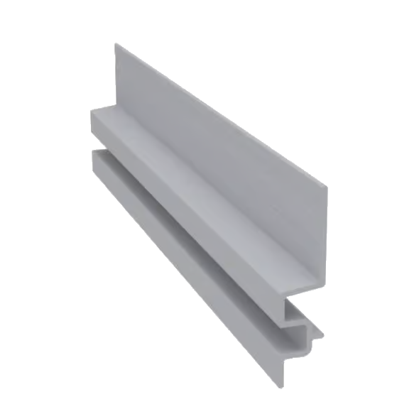 Light Trim 5/16in Panel Double Horizontal Trim H002 | Shadow Collection-White