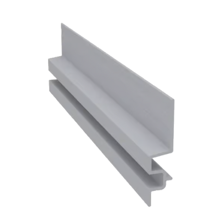Light Trim 5/16in Panel Double Horizontal Trim H002 | Shadow Collection-White