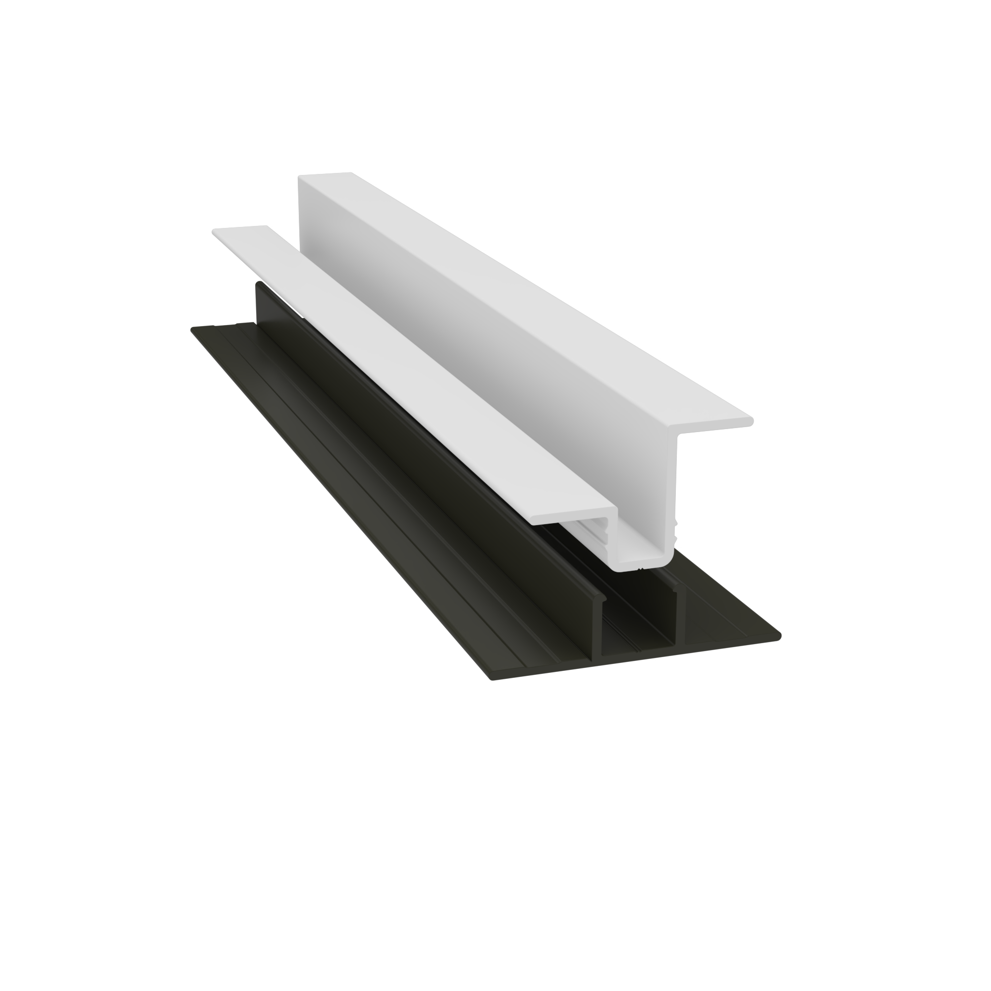 Light Trim 5/16in Panel & 3/4 lap 2-piece Vertical Clip V920XL | Shadow XL Collection-Arctic White 67 (JH)
