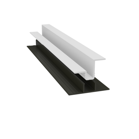 Light Trim 5/16in Panel & 3/4 lap 2-piece Vertical Clip V920XL | Shadow XL Collection-Arctic White 67 (JH)
