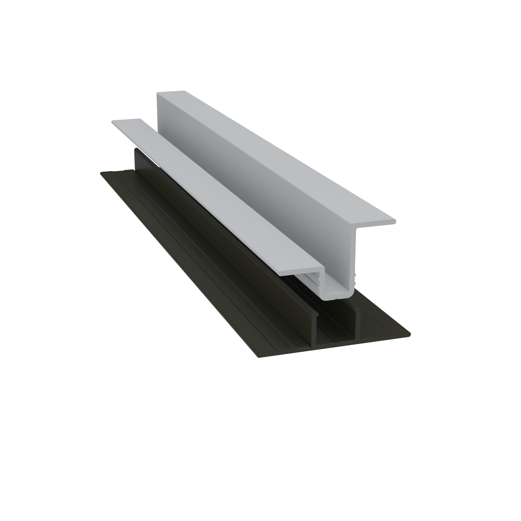 Light Trim 5/16in Panel & 3/4 lap 2-piece Vertical Clip V920XL | Shadow XL Collection-White