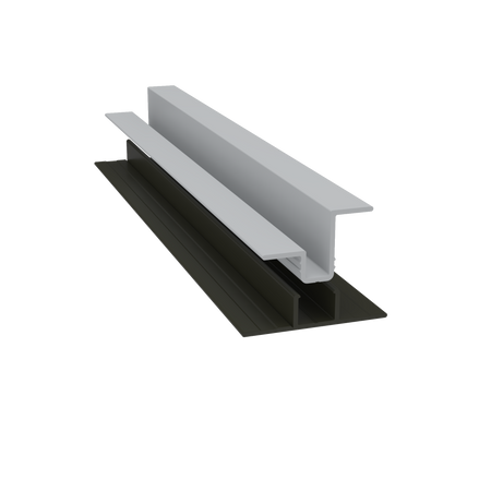 Light Trim 5/16in Panel & 3/4 lap 2-piece Vertical Clip V920XL | Shadow XL Collection-White