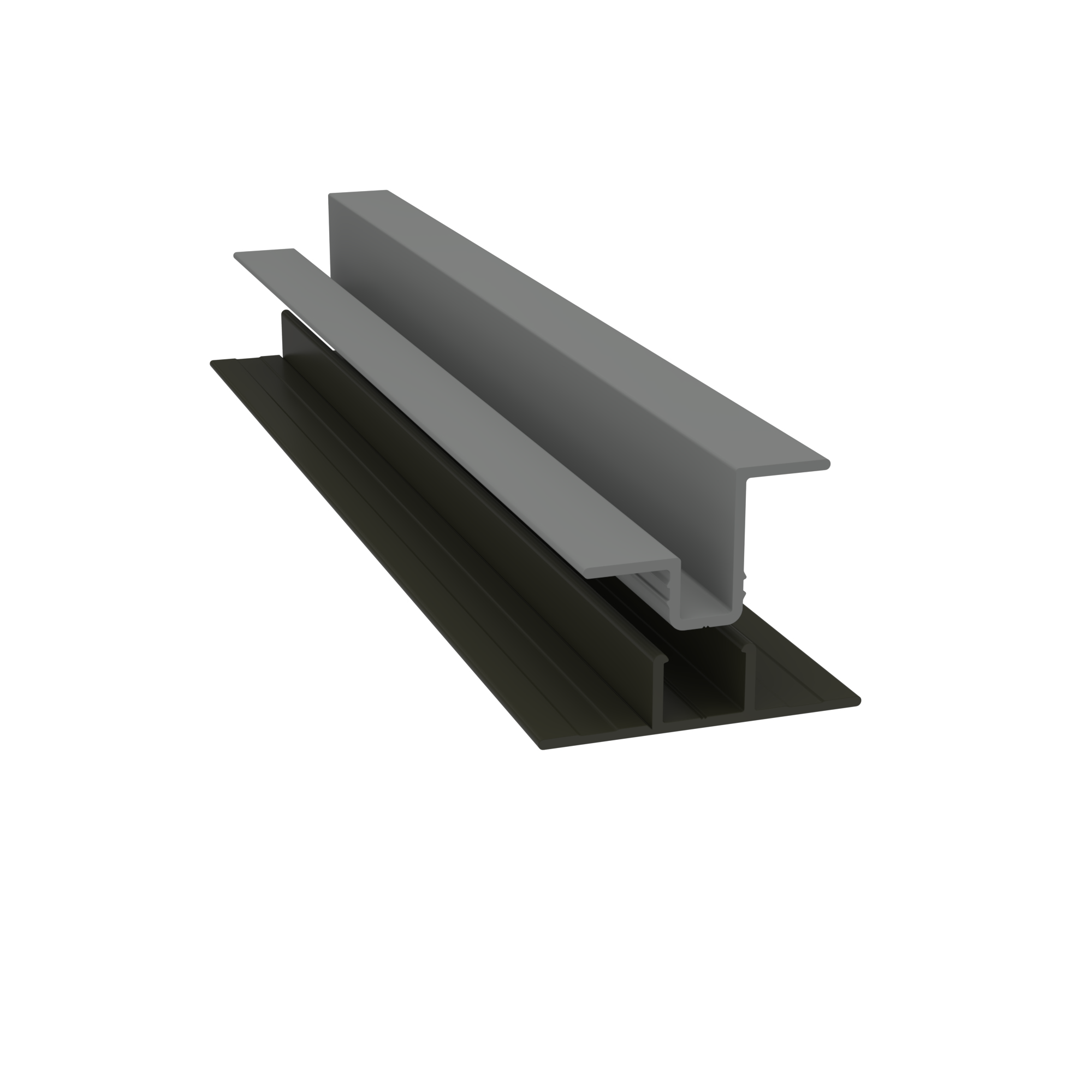 Light Trim 5/16in Panel & 3/4 lap 2-piece Vertical Clip V920XL | Shadow XL Collection-Gray Slate 51 (JH)