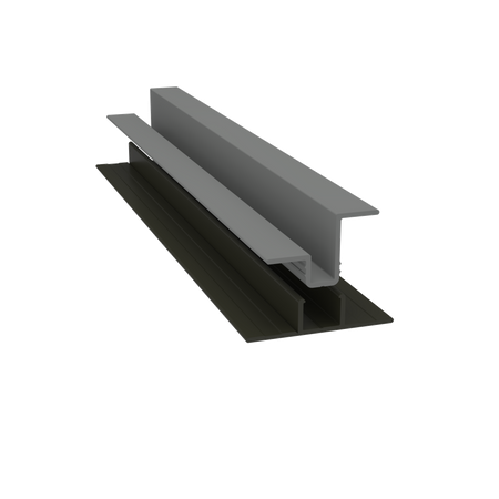 Light Trim 5/16in Panel & 3/4 lap 2-piece Vertical Clip V920XL | Shadow XL Collection-Gray Slate 51 (JH)