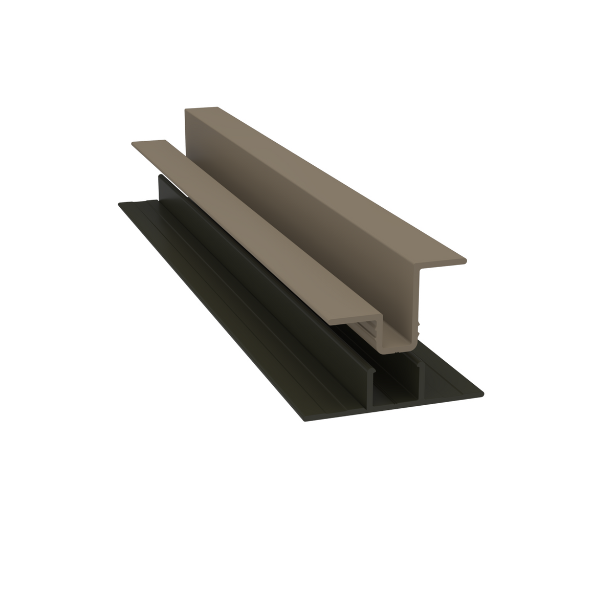 Light Trim 5/16in Panel & 3/4 lap 2-piece Vertical Clip V920XL | Shadow XL Collection-Khaki Brown 71 (JH)