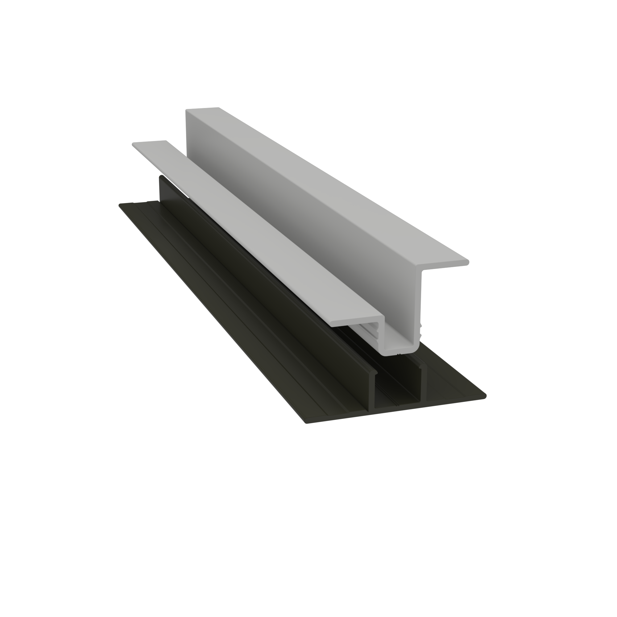 Light Trim 5/16in Panel & 3/4 lap 2-piece Vertical Clip V920XL | Shadow XL Collection-Pearl Gray 48 (JH)