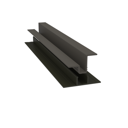 Light Trim 5/16in Panel & 3/4 lap 2-piece Vertical Clip V920XL | Shadow XL Collection-Rich Espresso 46 (JH)