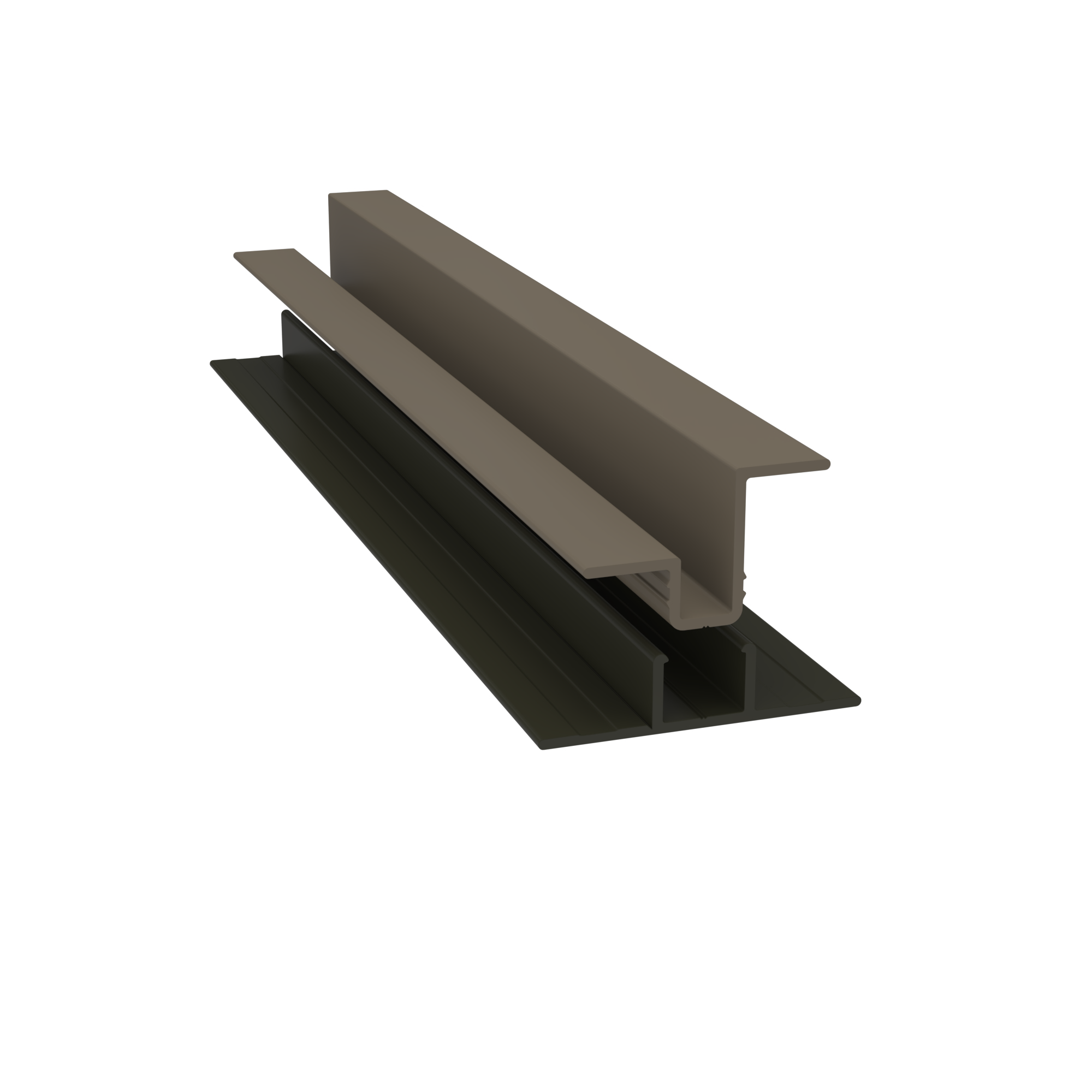 Light Trim 5/16in Panel & 3/4 lap 2-piece Vertical Clip V920XL | Shadow XL Collection-Timber Bark 77 (JH)