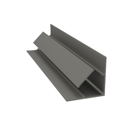 Light Trim 5/16in Panel Interior Corner Trim V195 | Bold Collection-Aged Pewter 54 (JH)