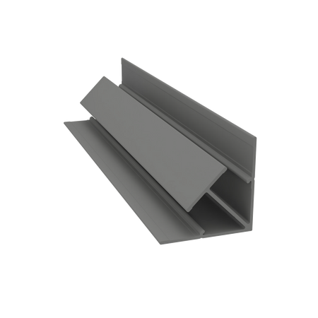 Light Trim 5/16in Panel Interior Corner Trim V195 | Bold Collection-Gray Slate 51 (JH)