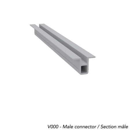 Light Trim 3/4in Lap Siding 2-piece Vertical Trim V220-Black