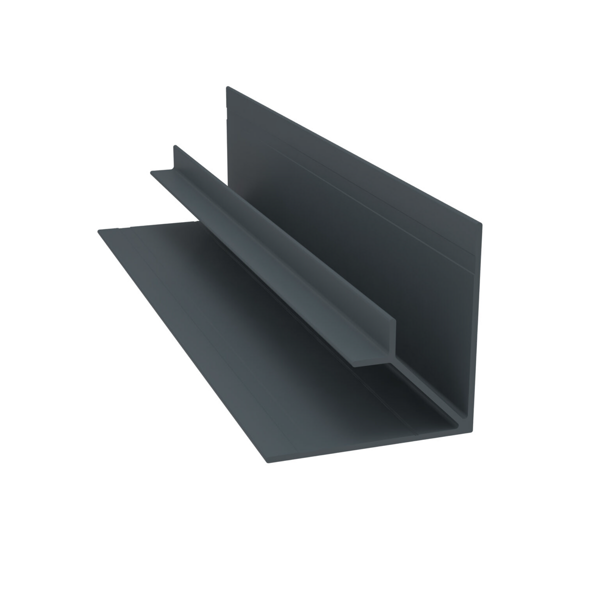 Light Trim 3/4in Lap Siding Inside Corner V225-Iron Gray 92 (JH)