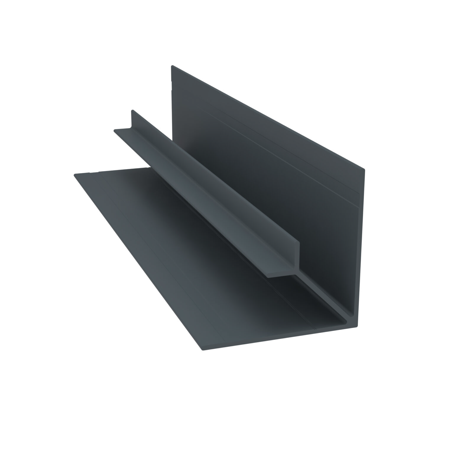 Light Trim 3/4in Lap Siding Inside Corner V225-Iron Gray 92 (JH)