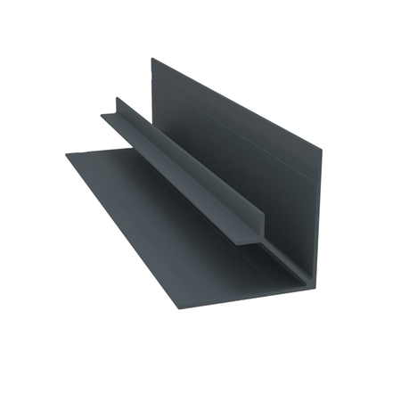 Light Trim 3/4in Lap Siding Inside Corner V225-Iron Gray 92 (JH)