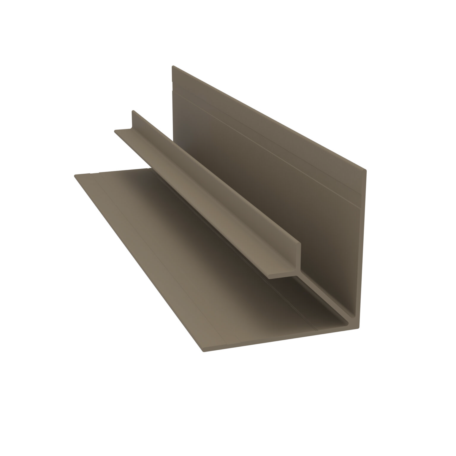 Light Trim 3/4in Lap Siding Inside Corner V225-Midnight Black 95 (JH)