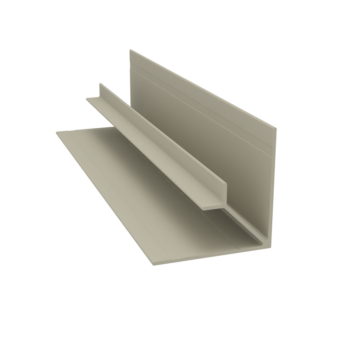 Light Trim 3/4in Lap Siding Inside Corner V225-Pearl Gray 48 (JH)