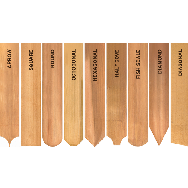 Maibec Designer Cuts Western Red Cedar shingles in Natural