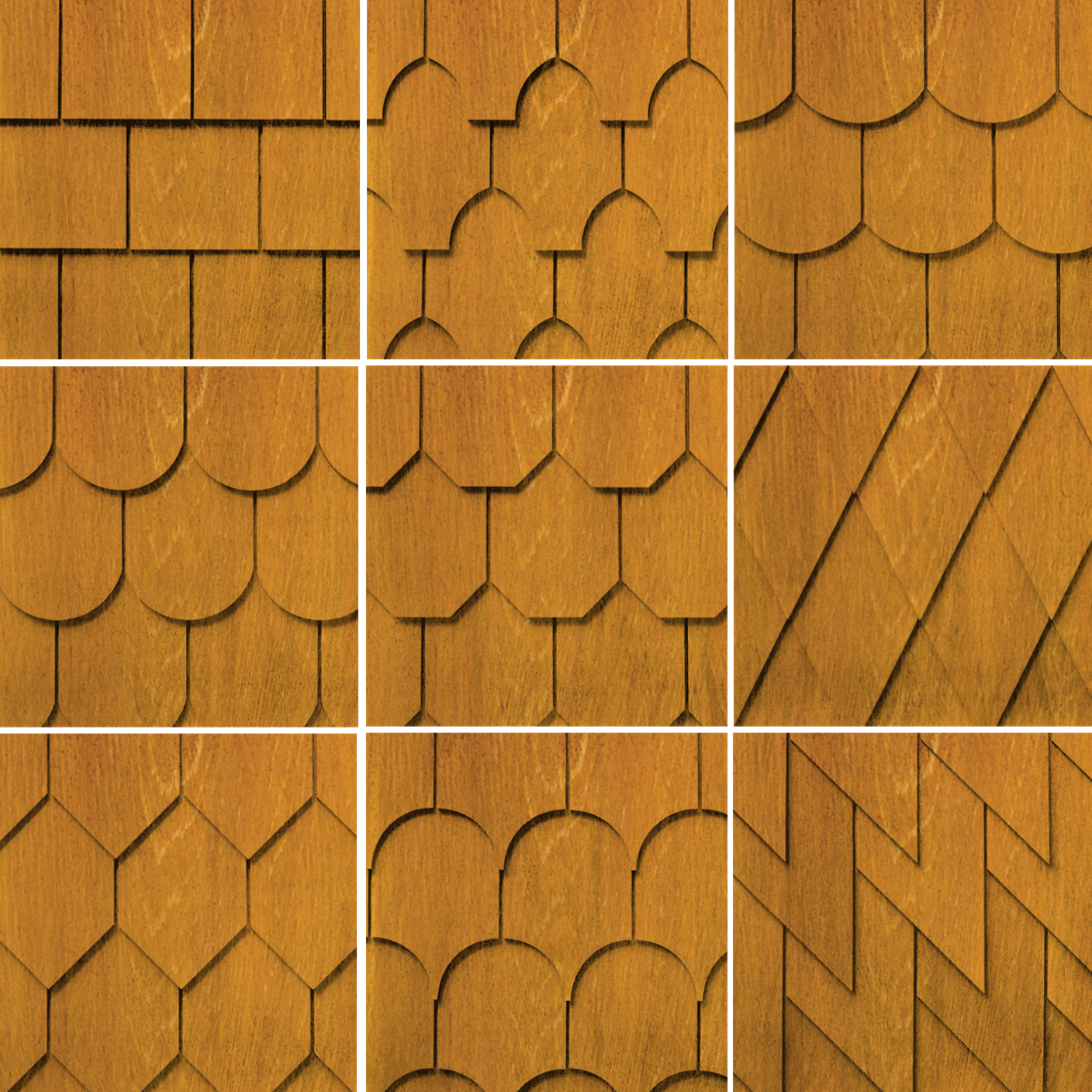 Maibec Genuine Wood Victorian Shingles in Golden Curry – DeckMart ...