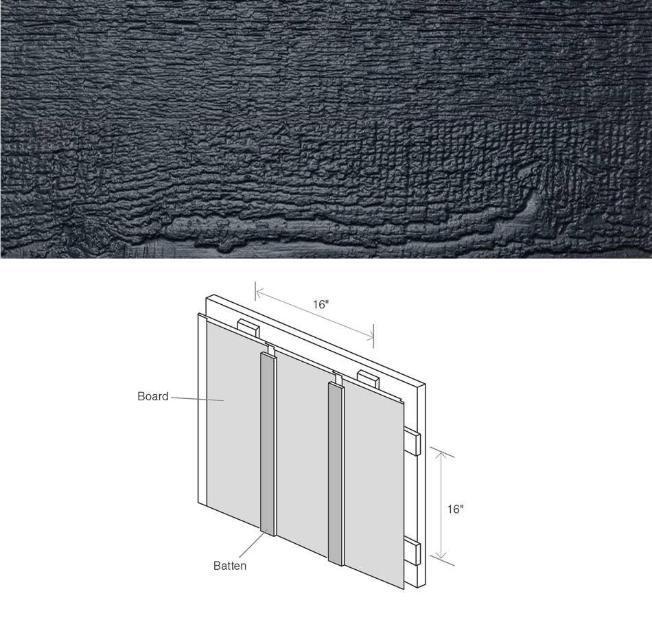 Maibec CanExel Board & Batten Engineered Siding in Midnight Blue