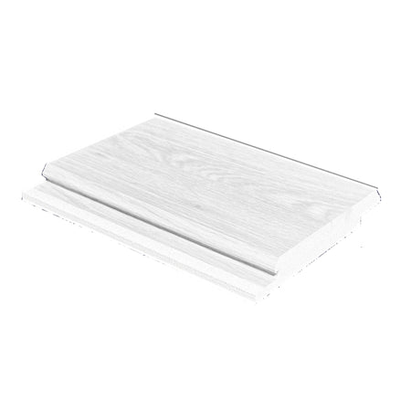Razor Staincraft PVC V-Groove Plank with Vinyl Wrap in Pepper Oak-1/2in-5-1/2in-18ft
