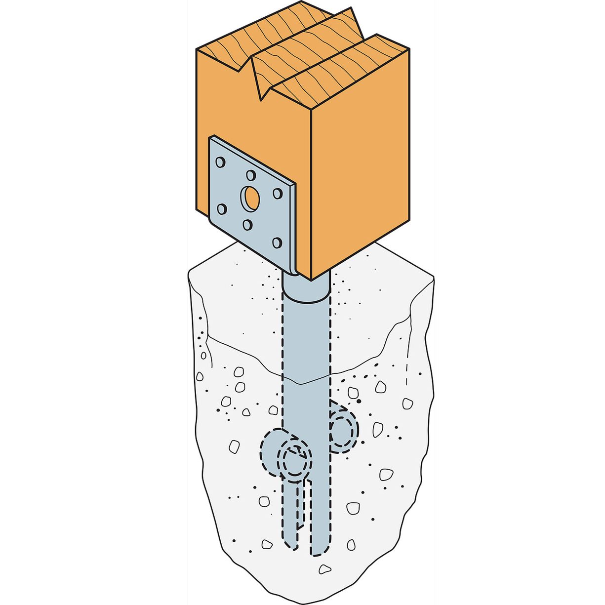 Simpson Strong-Tie EPB Elevated Post Base – DeckMart Building Supplies
