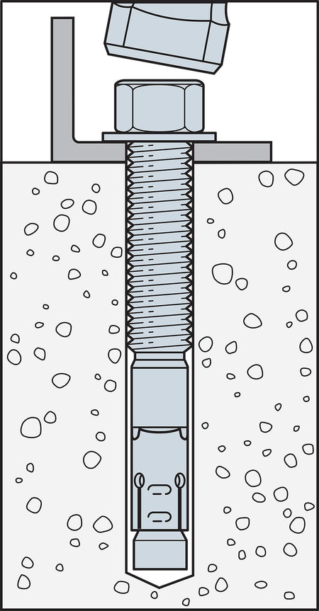 Simpson Strong-Tie Zinc Plated / Carbon Steel Strong-Bolt® 2 Wedge Anchor