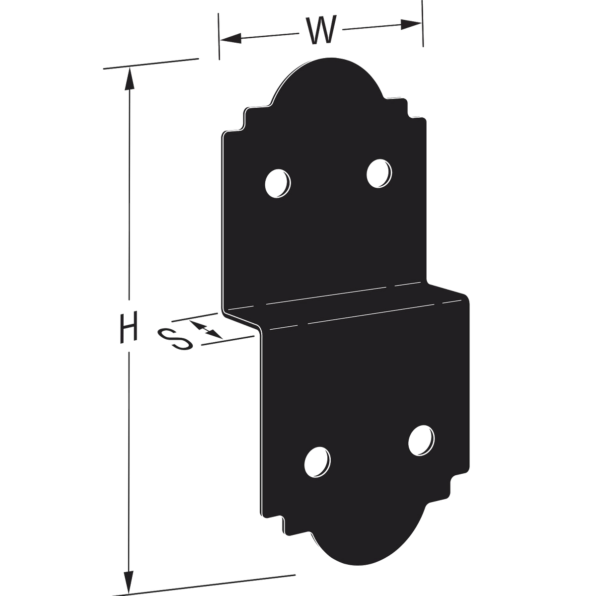 9-3/4" / ZMAX® - 9-1/2 - 10" Simpson Strong-Tie APDJT Deck Joist Tie