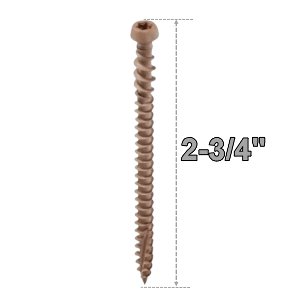 Starborn CAP-TOR Carbon Steel 2-3/4" Screws