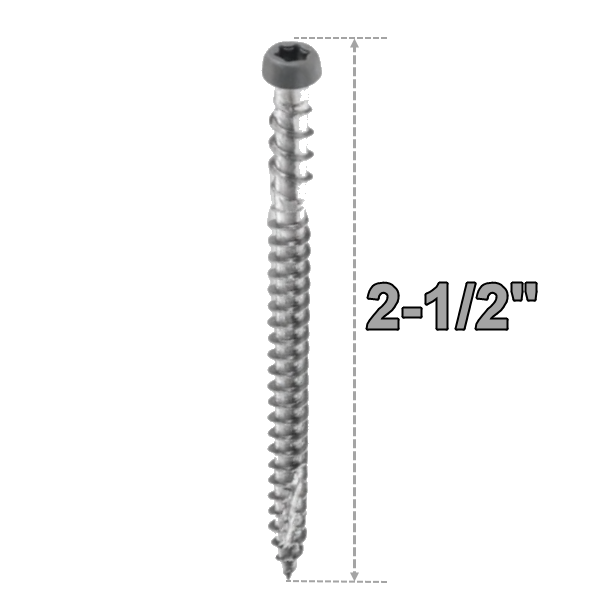 Starborn CAP-TOR Stainless Steel 2-1/2" Screws