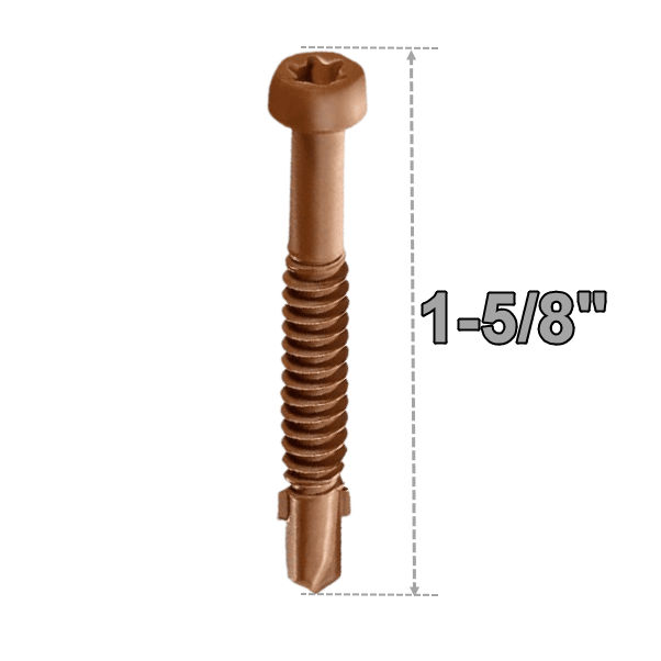 Starborn CAP-TOR Stainless Steel Metal Framing 1-5/8inScrews-TAN-GRAY #31-1-5/8in-100 pc.