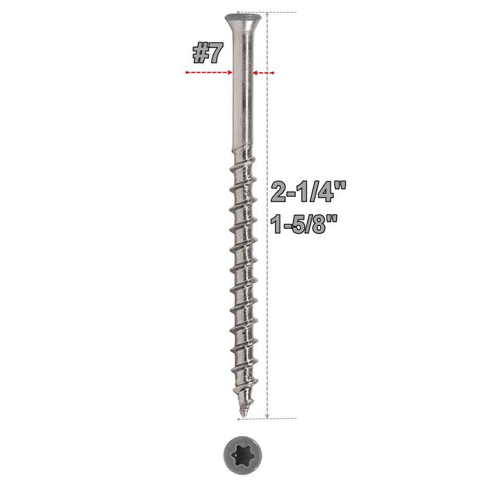 Starborn Headcote #7 Trim-Head Screws