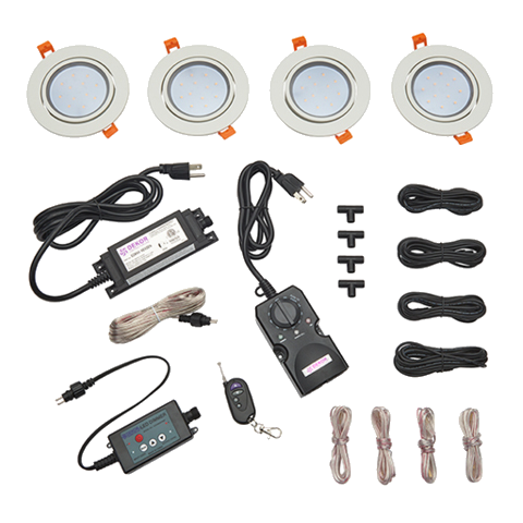 TREX Soffit Light kits-Black-Single Light Kit