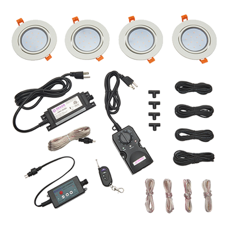 TREX Soffit Light kits-Black-Single Light Kit