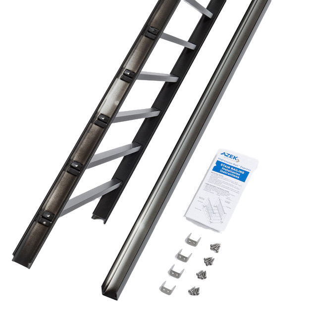 TimberTech Impression Rail Express Universal Stair Rail Panels-White.-8ft-36in