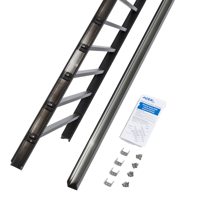 TimberTech Impression Rail Express Universal Stair Rail Panels-Dark Bronze (TT)-8ft-42in