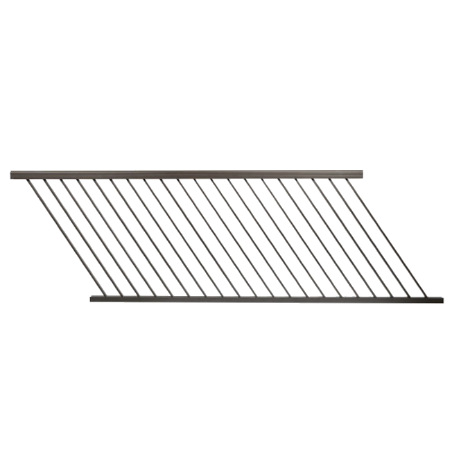 TimberTech Impression Rail Express Universal Stair Rail Panels-Dark Bronze (TT)-8ft-36in