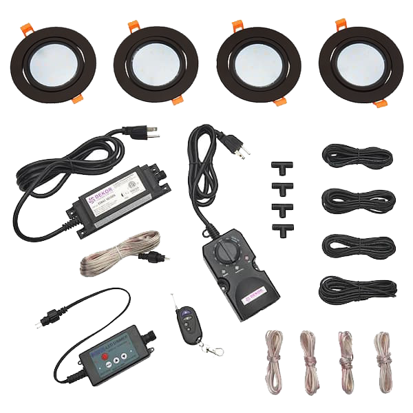 TREX Soffit Light kits-White.-4-Light Kit