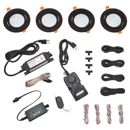 TREX Soffit Light kits-White.-4-Light Kit