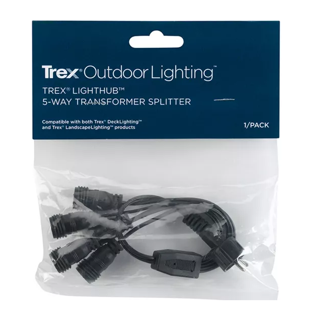 Trex Multi-zone Transformer Adapter in 5 Way Splitter Cable – DeckMart ...