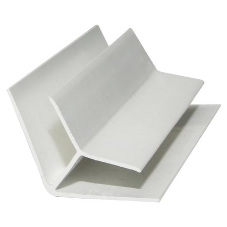 Trusscore 45° H Channel-White-10'
