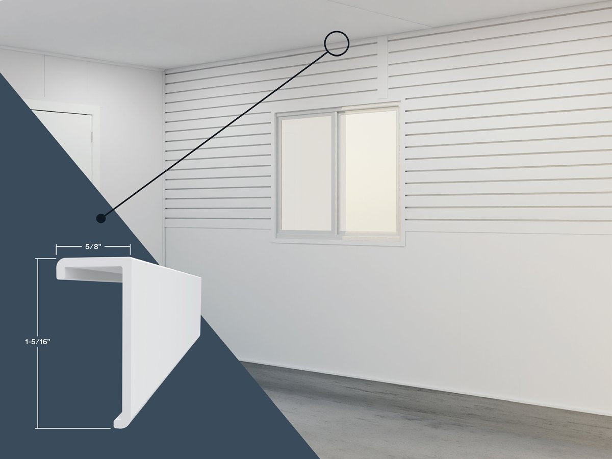 Trusscore SlatWall Top Cap – DeckMart Building Supplies