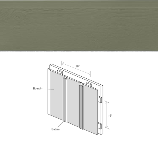 Maibec CanExel Board & Batten Engineered Siding in Tundra