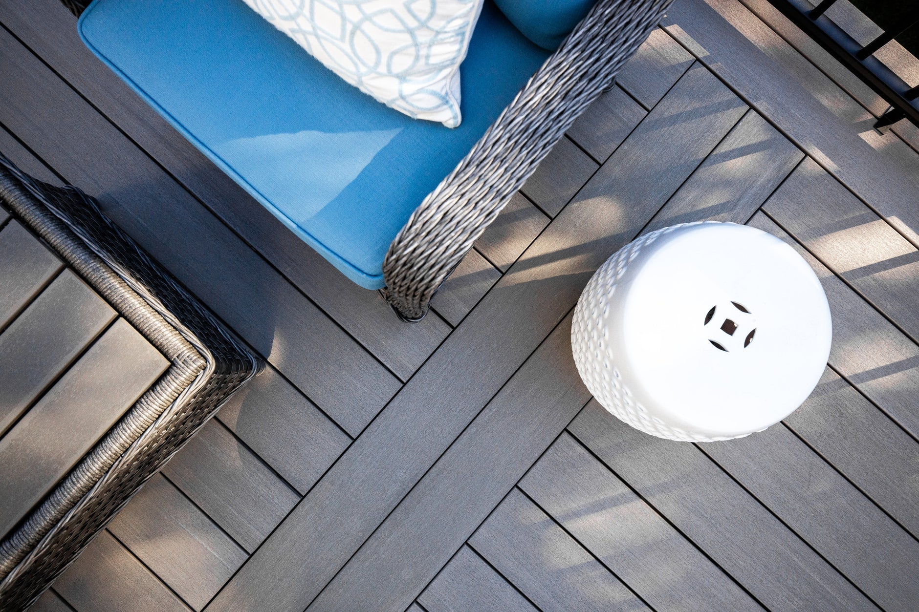 Fiberon Decking 1 foot Shaded Cay Sample