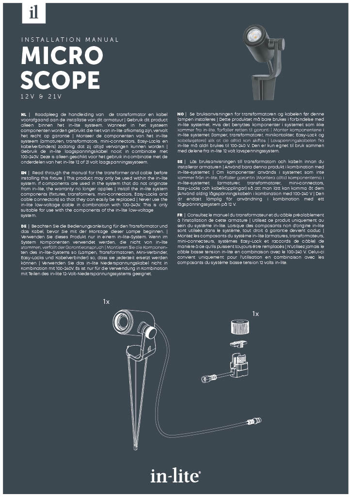 Microscope Installation Report Format in-lite Micro Scope Installation Manual – DeckMart Building Supplies