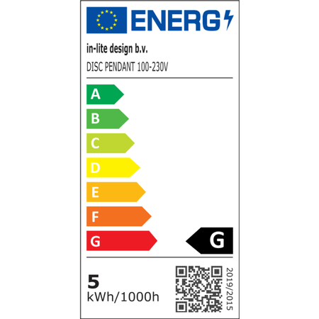 in-lite Disc Pendant 100-230V