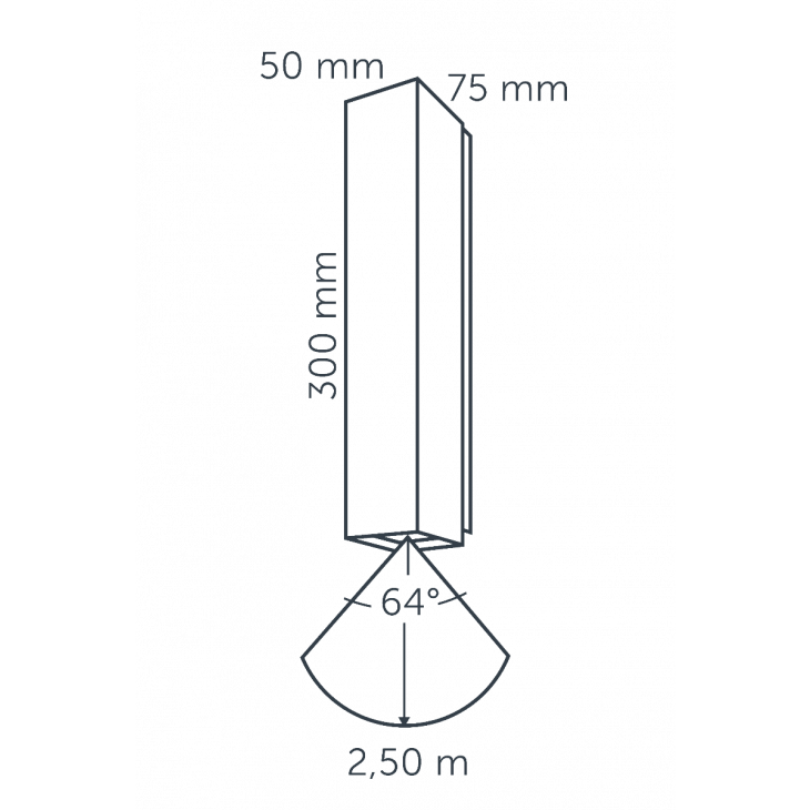 in-lite Evo Down dark 100-230V