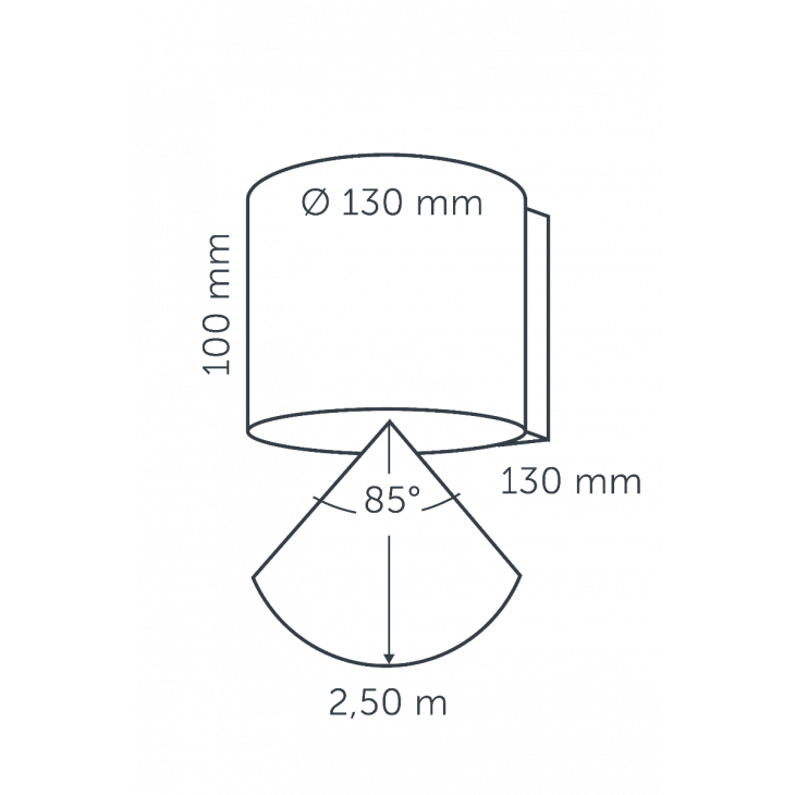 in-lite Halo Down dark 100-230V