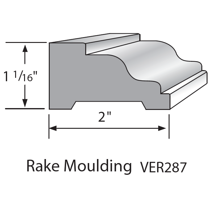 Pvc Rake Molding Versatex Rake Moulding – DeckMart Building Supplies